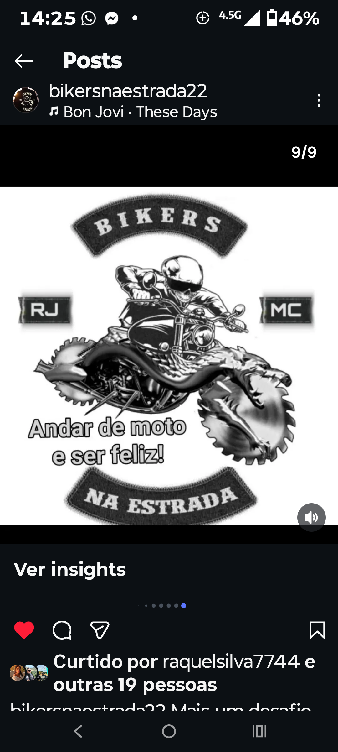Bikers na estrada 